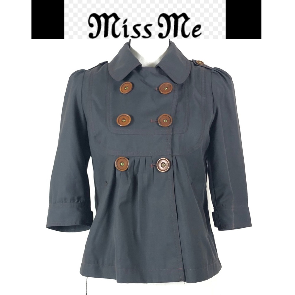Miss Me double breasted peplum jacket size Small